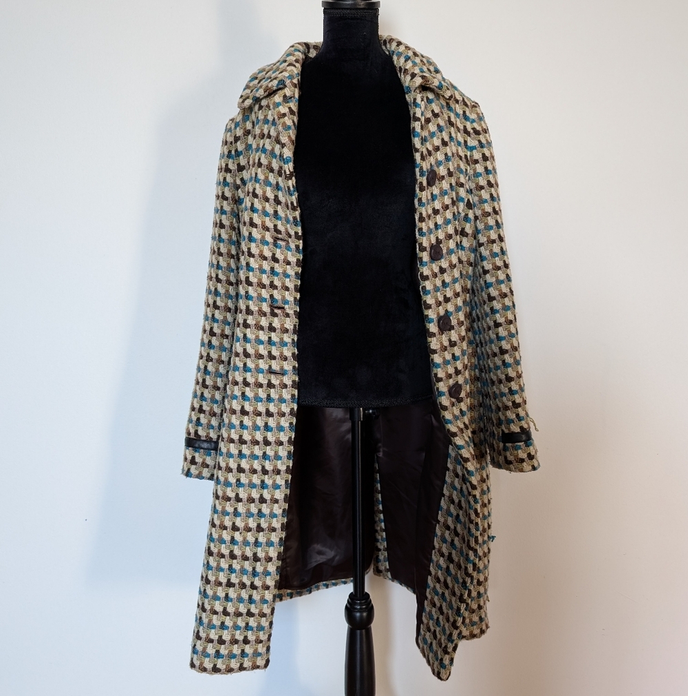 Woven Wool Blend Mexx Coat Size 8 - Picture 2 of 11